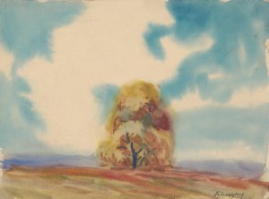 Autumn Tree by Zolo Palugyay Oil Painting