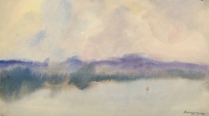 Fog over a Fish Pond by Zolo Palugyay Oil Painting