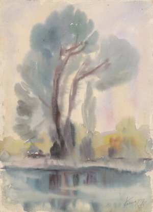 River Cove by Zolo Palugyay Oil Painting