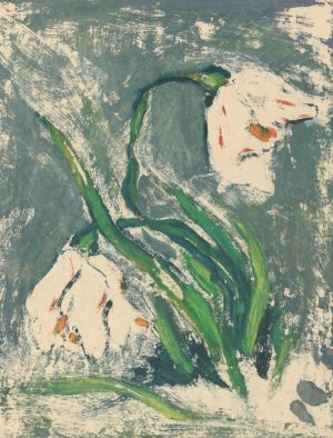 Spring flowers by Zolo Palugyay Oil Painting