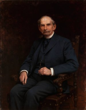 Portrait of Florian Ziemialkowski by Zygmunt Ajdukiewicz Oil Painting