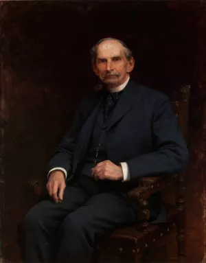 Portrait of Florian Ziemialkowski Oil painting by Zygmunt Ajdukiewicz