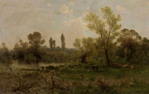 Landscape by Zygmunt Sidorowicz Oil Painting