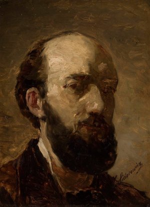 Self-portrait by Zygmunt Sidorowicz Oil Painting