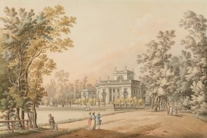 Lazienki Park, the view from the south by Zygmunt Vogel Oil Painting