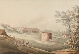 Lazienki Park, the view with the Water Tank by Zygmunt Vogel Oil Painting