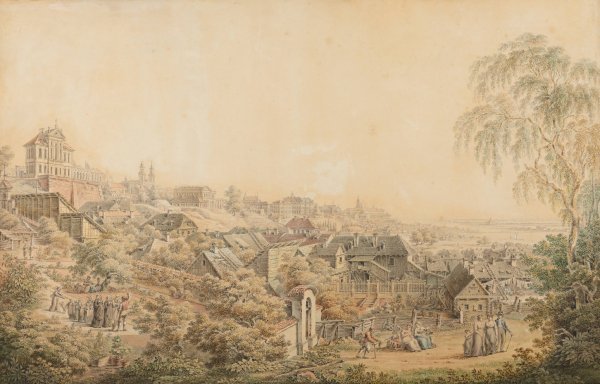 Main Product Photo of View of Warsaw from the side of the gardens in the Saint Casimir's Monastery  Painting by Zygmunt Vogel