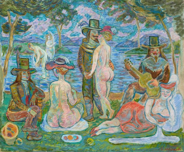 Banquet  by Zygmunt Waliszewski - Hand-Painted Oil Painting Reproduction