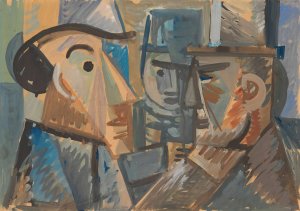 Conversation by Zygmunt Waliszewski Oil Painting