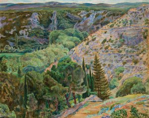 Landscape from Angles by Zygmunt Waliszewski Oil Painting