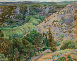 Landscape from Angles Oil painting by Zygmunt Waliszewski