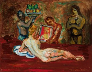 Lustereczko powiedz przeci by Zygmunt Waliszewski Oil Painting