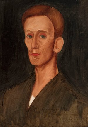 Portrait of Jozef Czapski by Zygmunt Waliszewski Oil Painting