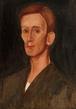 Portrait of Jozef Czapski by Zygmunt Waliszewski Oil Painting