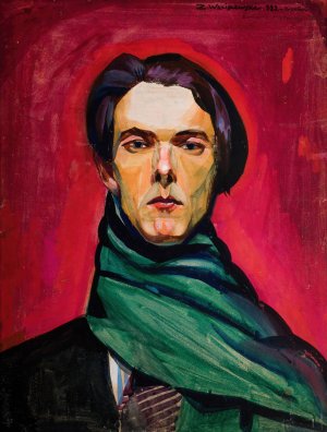 Self-Portrait by Zygmunt Waliszewski Oil Painting